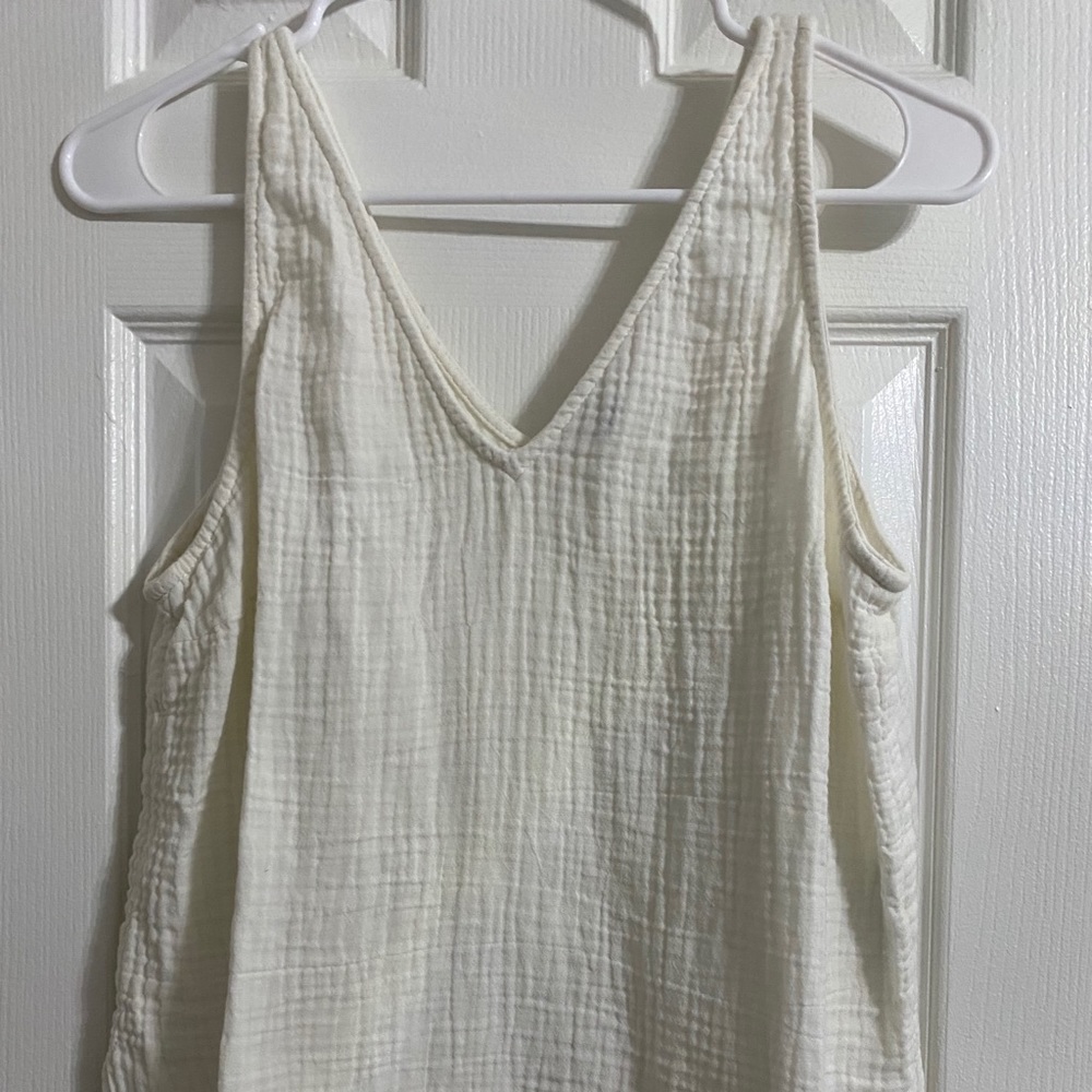 White summer tank